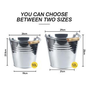 metal water bucket